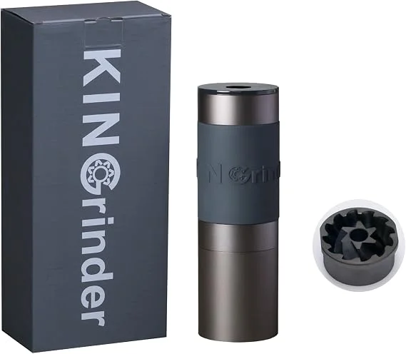 KINGrinder K3 manual coffee grinder in iron grey