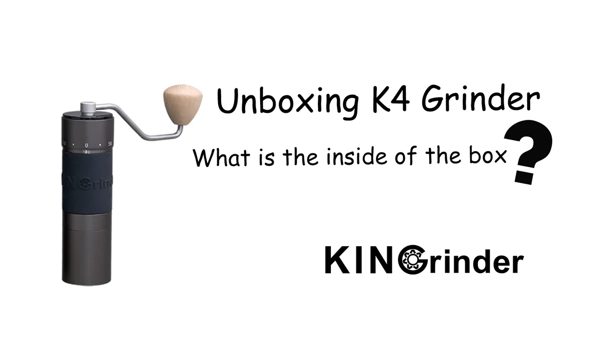 KINGrinder K4 manufacturer unboxing photograph